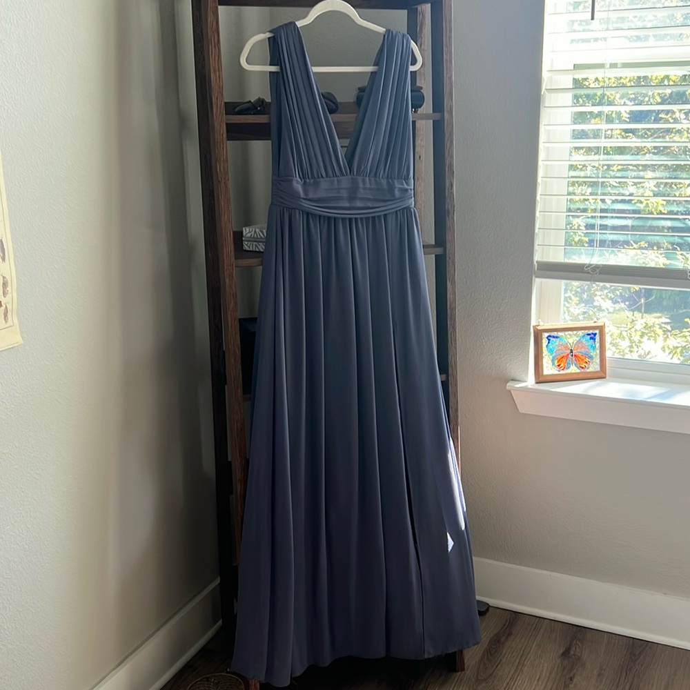 Floor length maxi blue/purple formal dress